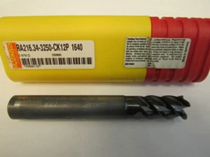 NUEVO 1/2 SANDVIK - 4 FL - MOLINO FINAL DE CARBURO RECUBIERTO - 5/8 LOC RA216.34-3250-CK12P - Imagen 1 de 7
