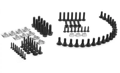 Schrauben Set Satz Peugeot Speedfight 2 AC LC Verkleidung schwarz Klemmen