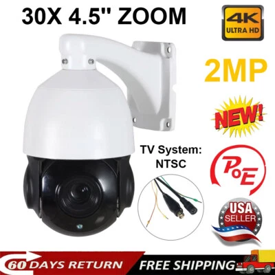 IBIRDVIEW 1080P 30X 4.5'' ZOOM 4in1 Speed Dome 2MP AHD/TVI/CVI/CVBS PTZ IR Night Camera
