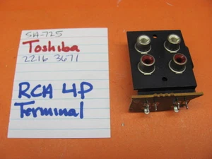 📈TOSHIBA 22163671 RCA 4P TERMINAL SA-725 STEREO RECEIVER - Picture 1 of 1