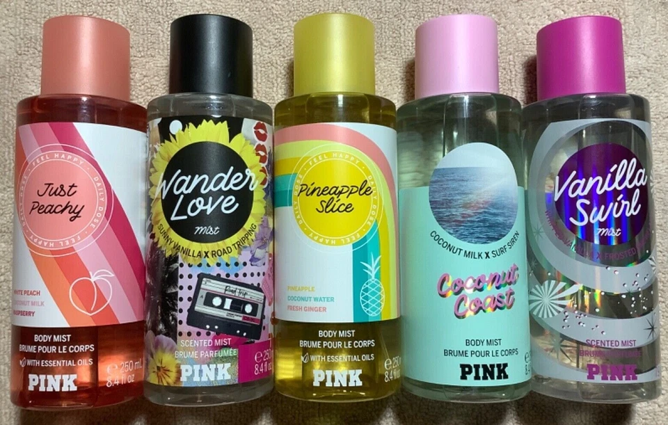 Victoria's Secret Pink Fragrance Mist Peach Pineapple Coconut Vanilla Pick ONE! - Image 1 of 1