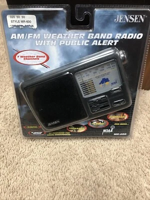 JENSEN MR-600 AM/FM Weather Band STORM ALERT Radio Dual Power Adaptor Included - Image 1 of 4