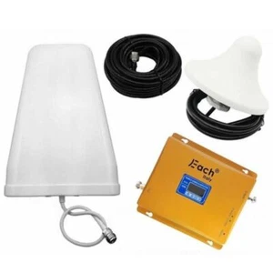 KIT RIPETITORE DI SEGNALE AMPLIFICATORE BOOSTER ANTENNA GSM DCS 4G UNIVERSALE - Photo 1/1