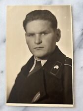 fotokarte portrait deutsche soldat insigne panzer? 