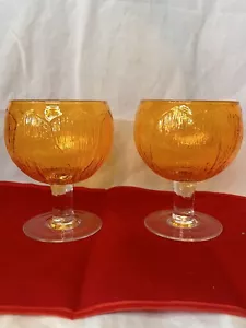 2- Sigma Secla Orange Kohlblatt 20 Unzen Trinkgläser 2er Set - Bild 1 von 9