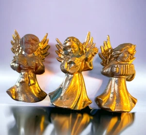 6 Christmas Ornament Angels Made In Hong Kong: Vintage From The 1970S - Picture 1 of 7