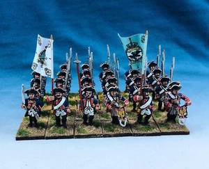 28mm WGS Seven Years War SYW Painted Prussian Army  Zastrow Infantry GPA2 - Picture 1 of 10
