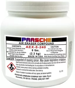 Paasche Aluminiumoxid Schleifmittel 240er Körnung Luft Radierer Compound Schneiden Qualität - Bild 1 von 2