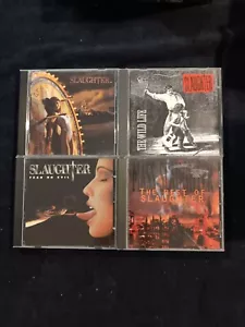 SLAUGHTER 4 CDS Stick It Too Ya, The Wild Life, Fear No Evil, Best Of Glam Metal - Picture 1 of 2