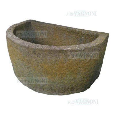 Vecchia Vasca in Pietra cm 95  arredo lavandino grande fontana marmo arredo - Immagine 1 di 4