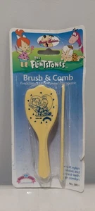 Vintage 1994 Flintstones Baby brush and comb 5851 Yellow Pebbles Bam Bam - Picture 1 of 4