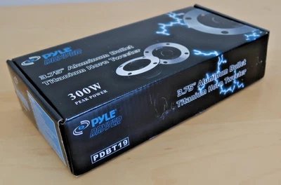 Pyle Dryver PDBT19 3.75" 300 Watt Peak Aluminum Bullet Titanium Horn Tweeter - Image 1 of 4