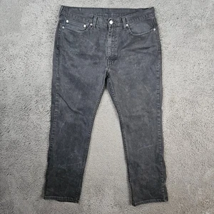Levi's 505 Regular Fit Straight Leg Jeans Herren Schwarz Größe 36x30 Wasserlos - Bild 1 von 10