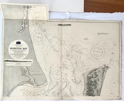 Mapa antiguo revisado de 1910 - Australia - Costa este, Queensland, Moreton Bay Foto 1 de 4