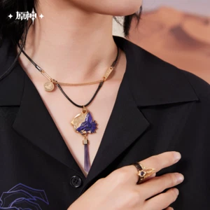 Official Anime Genshin Impact Cyno Necklace Ring Pendant Jewelry Cosplay PropNew - Picture 1 of 10