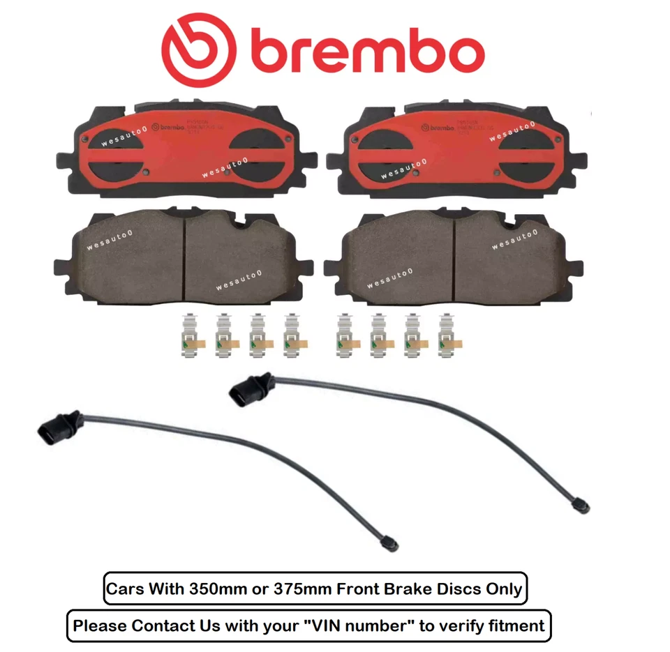 Pastilla de freno delantera OE Brembo cerámica + sensor para Audi A8 Quattro (disco 350 mm/375 mm) Foto 1 de 1