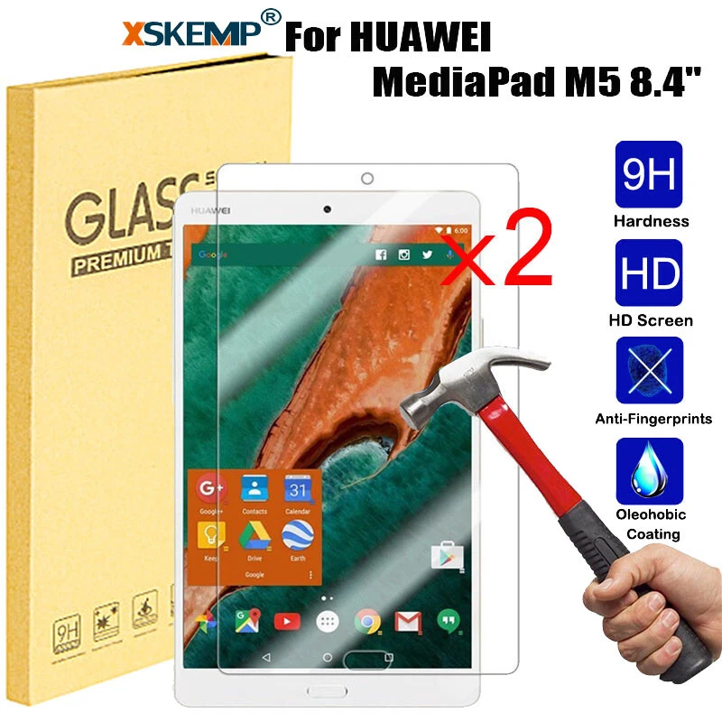 Película protectora de pantalla de vidrio templado 9H 2 piezas para Huawei MediaPad M2 T1 T3 M5 8,4 Foto 1 de 4