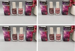 4Color Club Dusty Rose Pink & Glitter Set Of 2 Nail Polish Lacquer 15 mL ea NIB! - Picture 1 of 4