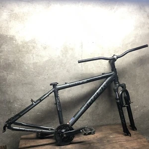 Trek 3700 Alpha 16"40.5cm Frame set Vintage Fork crankset Purple Mountain MTB - Picture 1 of 11