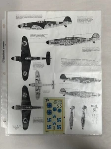 NEW Aviation Usk 7003 Finland Mersu Bf-109G-2 Model Airplane 1/72 Decal (AZM3) - Picture 1 of 4