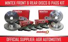 MINTEX FRONT + REAR DISCS AND PADS FOR KIA SPORTAGE 2.0 TD 2010-