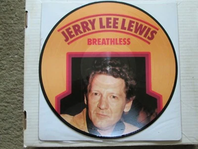 Jerry Lee lewis "Breathless" Danish import picture disc album - Image 1 of 2