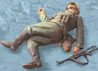 1/35 Resin Figure Model Kit German Infantry Soldier Dead WW2 War Army Unpainted - Image 1 of 2