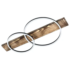 Plafonnier À LED Moderne Avec Faisceau en Bois GL0380 - Picture 1 of 2