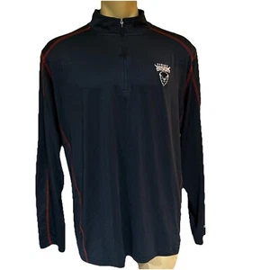 Howard University Bison Colosseum Athletics 1/4 Zip Blue Shirt Men's L New - Picture 1 of 6