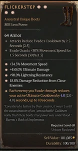 Flickerstep 4GA Perfect  Diablo 4 ETERNAL REALM NON-SEASON SC D4 PS5 Xbox - Picture 1 of 1