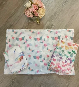 POTTERY BARN KIDS Mixed Twin Size Flat & 3 Pillowcases Sheet Set - Picture 1 of 6