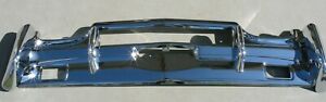 LINCOLN CONTINENTAL NEW TRIPLE PLATED CHROME FRONT BUMPER 1961 61 OEM
