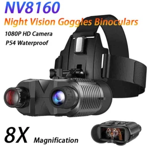 8XZoom Digital Night Vision Goggles Head Mounted Binoculars HD Infrared Hunting - Picture 1 of 18
