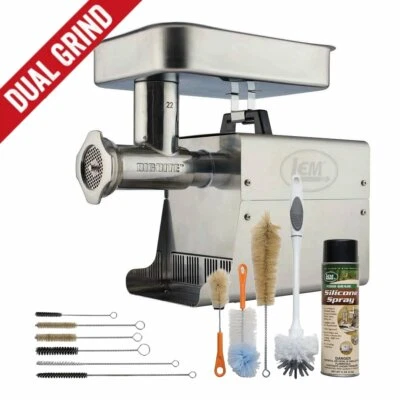 LEM Dual Grind #22 Big Bite Meat Grinder + 11pc Grinder Cleaning Kit - Image 1 of 4