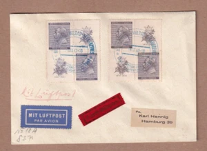 Bohemia & Moravia - Scott# 54 (2 blocks w/tabs) 8 September 1941 Moldau cancel - Picture 1 of 2