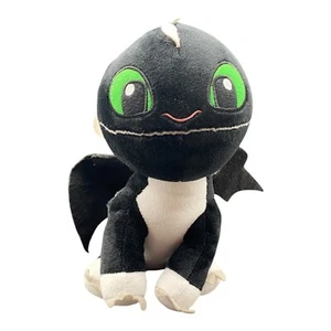 Drachenzähmen leicht gemacht Ohnezahn Plüschtier 22 cm, schwarz-weiß, grün✌ - Bild 1 von 8