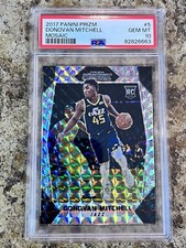 DONOVAN MITCHELL 2017 Panini Prizm #5 MOSAIC PRIZM ROOKIE CARD PSA 10 GEM MINT