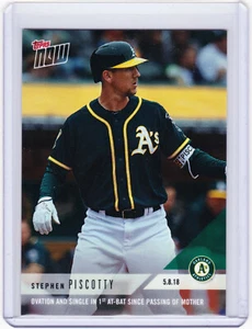Stephen Piscotty 1st AB Since Mom's Passing on 5.8.2018 Topps NOW 188 PR /1042 - Picture 1 of 2
