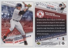 2007 Upper Deck World Series Champions Box Set Season Highlights Jason Varitek