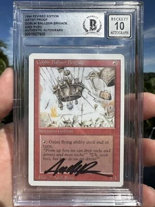 GOBLIN BALLONBRIGADE, ARTIST PROOF, REVISED, 1994 MTG, ANDI RUSU, BAS 10! - Bild 1 von 3
