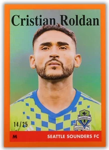 Cristian Roldan 2023 Topps Cromo MLS 1958 Naranja Refractor/25 - Imagen 1 de 3