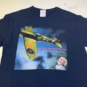 T-SHIRT CONCERTO PETER FRAMPTON THANK YOU MR. CHURCHILL TOUR 2010 Uomo S - Foto 1 di 4