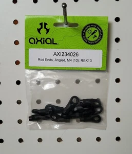 Axial AXI234026 ~ Extremos de varilla en ángulo, M4 (10 piezas): Axial RBX10 Ryft ~ Nuevo en paquete Nuevo en caja - Imagen 1 de 2