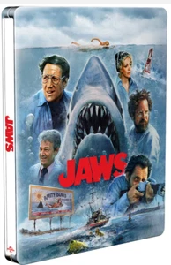 JAWS 50TH ANNIVERSARY - US EXCLUSIVE 4K UHD BLURAY STEELBOOK **NEW & SEALED!** - Picture 1 of 5