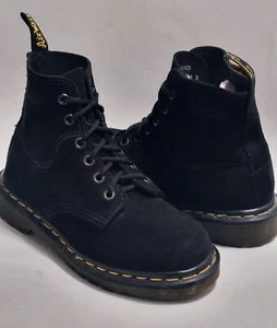 Stivali Dr Martens in pelle scamosciata nera per bambini *made in England* taglia USA 3/Regno Unito 2  - Foto 1 di 8