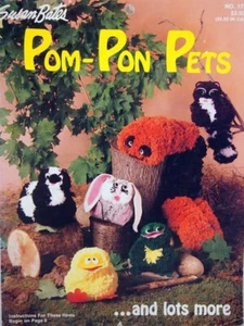 Susan Bates Pom-pon pets pom poms craft booklet #17315 - Imagen 1 de 4
