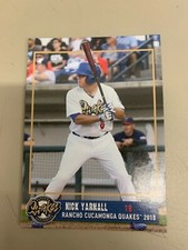 Nick Yarnall 2018 Rancho Cucamonga Quakes Team Card