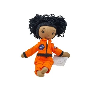 HarperIman Charlie Astronaut Plush Doll 14" Orange Outfit African American - Picture 1 of 7
