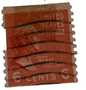 US 1939 6 cent stamp John Quincy Adams BONUS 11 Cent Stamp Added - Picture 1 of 3