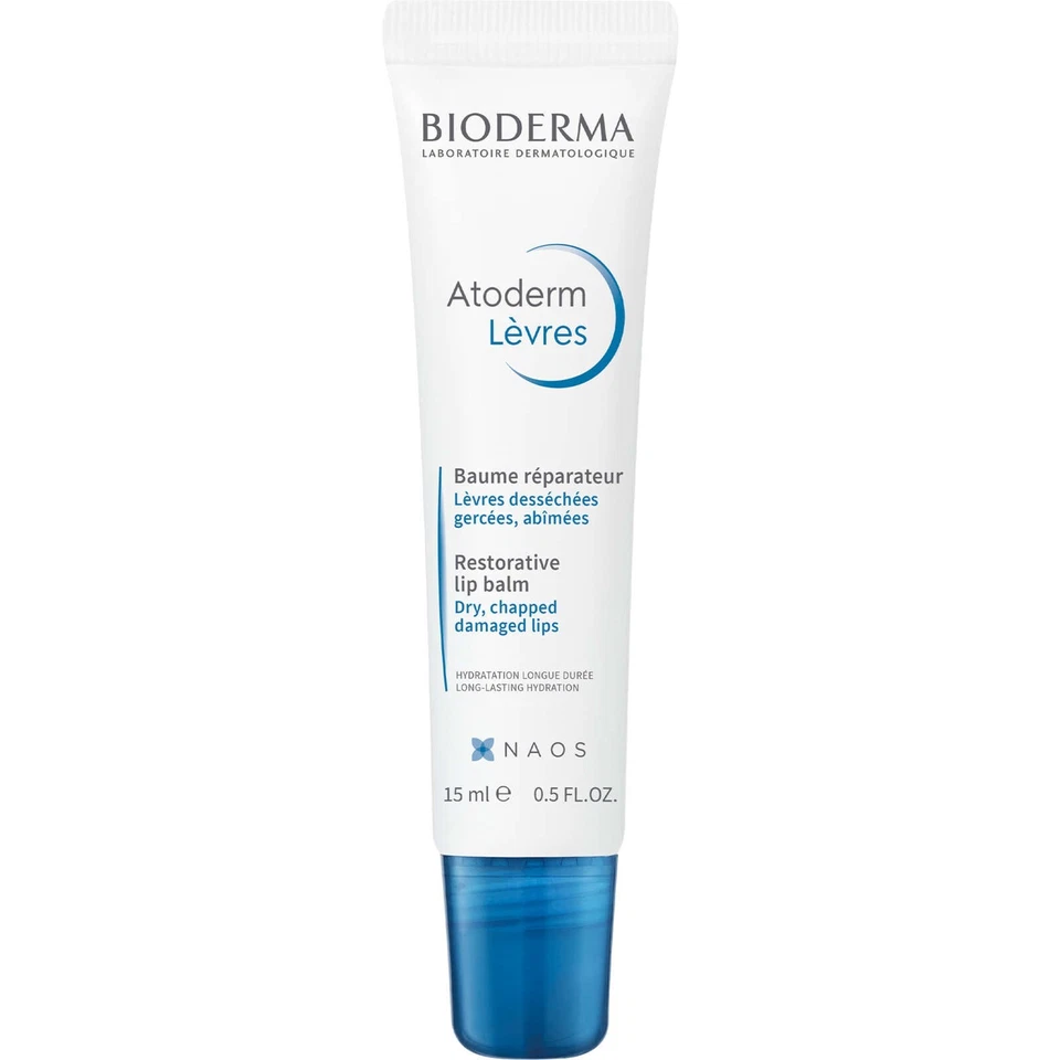 Bioderma Atoderm Lip Balm Restorative Dry Chapped Shea Butter Soybean 15ml NEW - Image 1 of 1